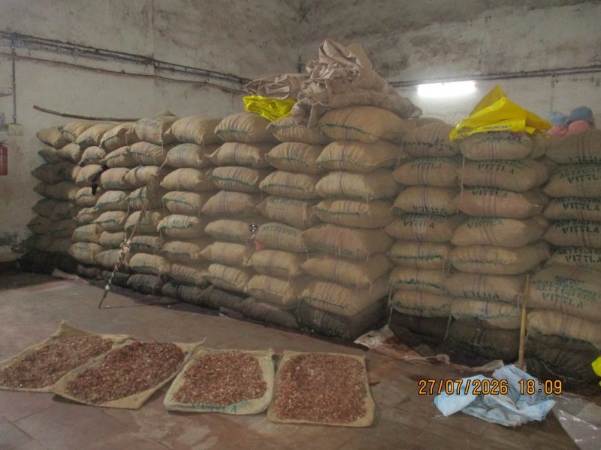 Disposal Of Water Damaged “Gutka Fatol Arecanut / Betel Nut ( Dry ), Qty:- 41600 Kg. Whole Arecanut & 2690 Kg. Sliced Approx.”